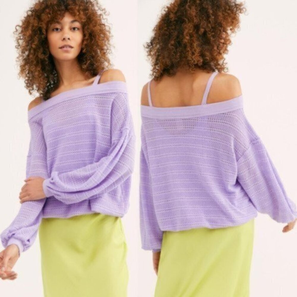 Free People Sistine Hacci Knit Top. M